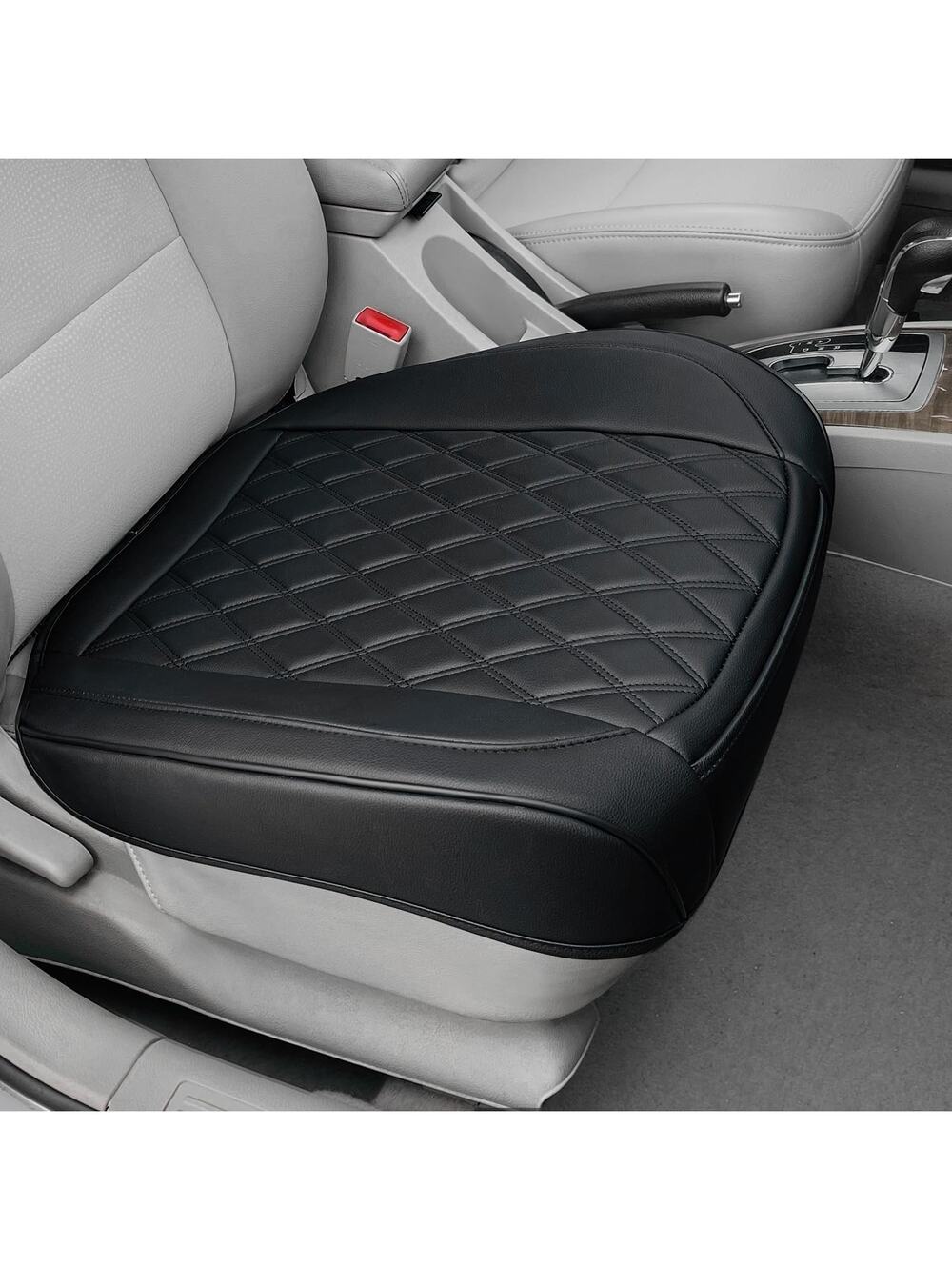 BEITK 1 Pack Leather Front Car Seat Cover Bottom Car Seat, Anti-Slip